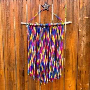 Wall Hanging Chakra Rainbow Pride, Colorful Handmade Wall Art Hanging Decor